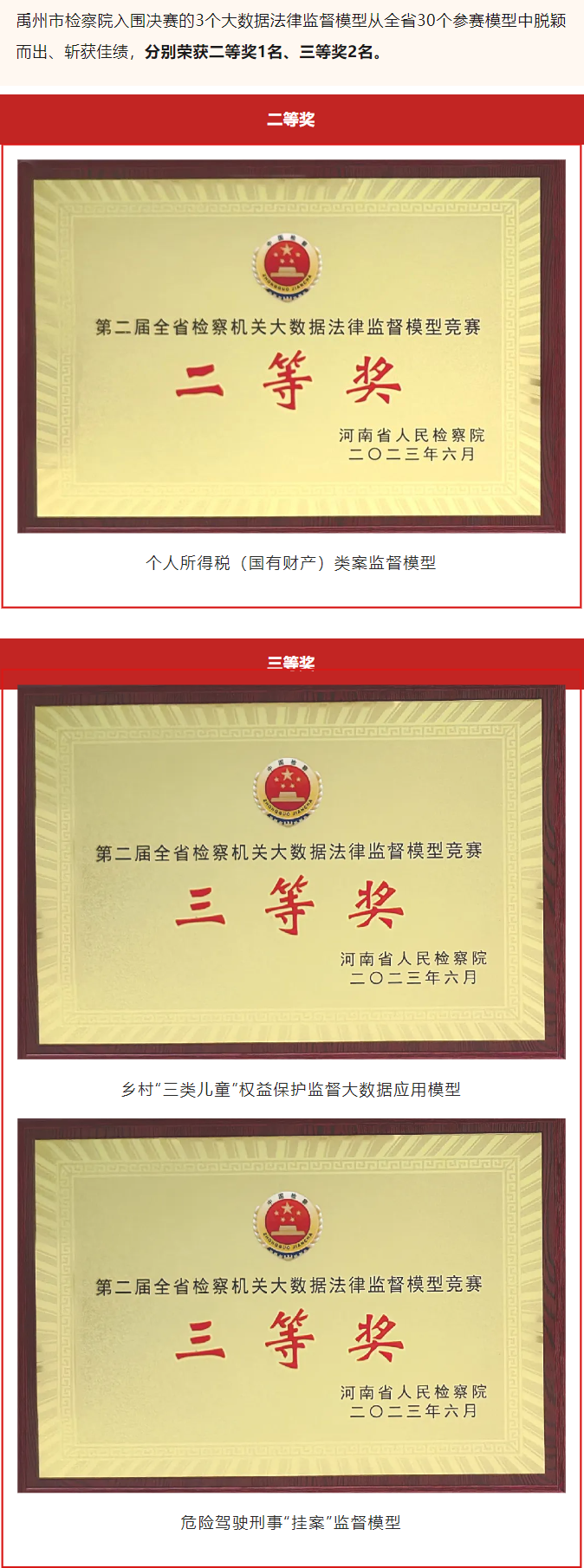 2023-07-01【喜报】我院3个大数据模型在第二届全省检察机关大数据法律监督模型竞赛中获奖.png